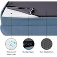 thumbnail image 3 of Orthopedic Dog Bed for Medium Dogs - Waterproof Dog Sofa Beds Medium, Supportive Foam Pet Couch Bed with Removable Washable Cover, Waterproof Lining and Nonskid Bottom, Grey, 28"x23"x6.5", 3 of 5