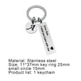 thumbnail image 6 of Xinyolin Key Holder Letter Pattern Fathers Day Gifts Stainless Steel Drive - Safe Keychain for Home, 6 of 8