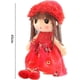 thumbnail image 5 of Soft rag dolls, rag dolls, baby dolls, dolls with hair, 45 cm, beautiful dolls, rag dolls, plush stuffed animals, red, 5 of 5