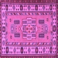 thumbnail image 1 of Ahgly Company Indoor Square Oriental Purple Traditional Area Rugs, 6' Square, 1 of 4