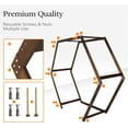 thumbnail image 4 of VINGLI Wooden Wedding 7FT Arbor, Wedding Arch for Ceremony, Heptagonal Photo Backdrop Stand for Parties, Garden Decorations, Backyard, 4 of 7