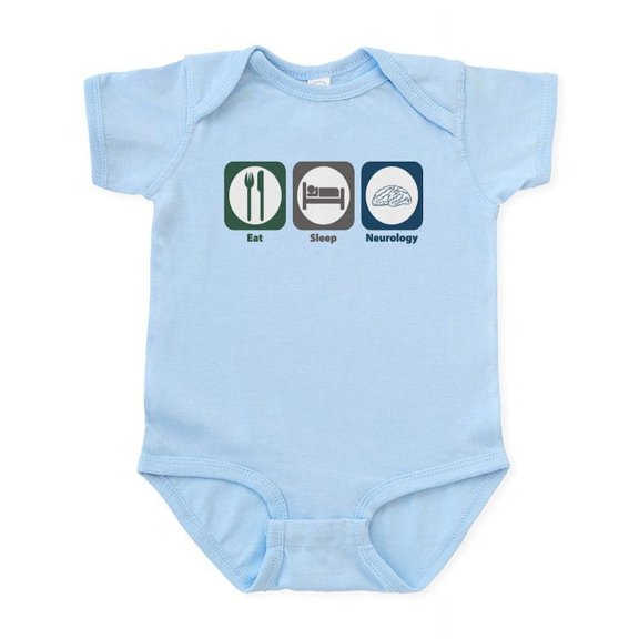 CafePress - Eat Sleep Neurology Infant Bodysuit - Baby Light Bodysuit, Size Newborn - 24 Months