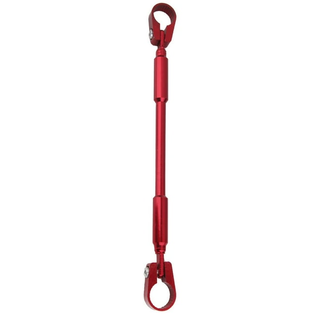 Manillar de motocicleta de 7/8 pulgadas y 22 mm con palanca de dirección ajustable rojo