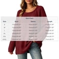 thumbnail image 5 of MexChoioe Women's Sweaters Scoop Neck Ribbed Knit Long Sleeve Oversized Fall Tunic Sweater for Women, 5 of 5