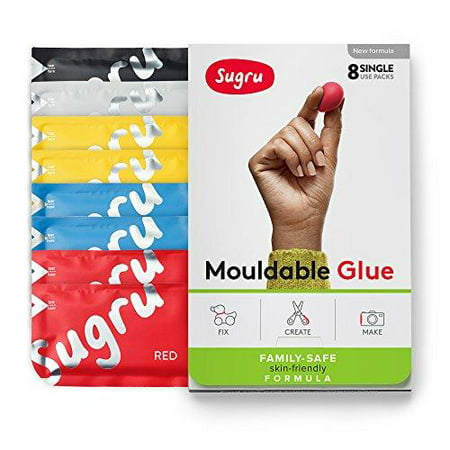 Sugru Moldable Glue - Family-Safe | Skin-Friendly Formula - Classic Colours