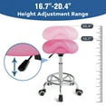 thumbnail image 3 of OUTMASTER Saddle Stool Ergonomic,Comfort Strap Wide Thick Seat Cushion for Medical,Home,Office/PINK, 3 of 11