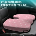 thumbnail image 4 of Premium Flamingo Pattern Memory Foam Seat Cushion Ergonomic Chair Pad for Office Chair, Car, Airplane & Bleachers Sciatica, Tailbone Hip & Back Pain Relief - Chair Cushion for Long Office Workers., 4 of 5