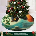 thumbnail image 6 of RMDQTR Festive Christmas Tree Skirt35.4x35.4in - Holiday Home Decor for Xmas Party Black Cat's Halloween, 6 of 6