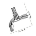 thumbnail image 2 of HEALEEP 1 Set Outside Tap Lock Silver Alloy Leak-proof Kitchen Tap for Home, 2 of 8