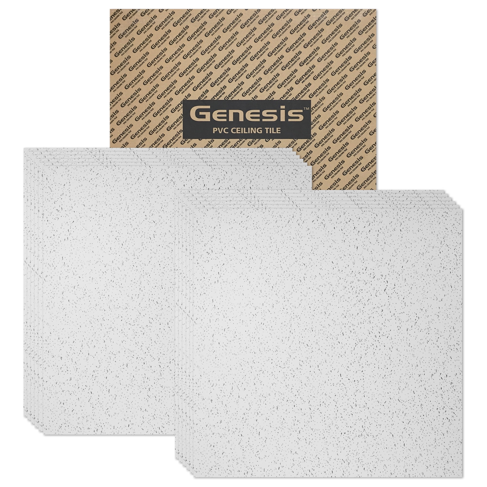Genesis 2ft x 2ft Printed Pro Ceiling Tiles Easy Dropin Installation Waterproof, Washable