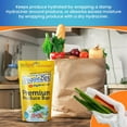 thumbnail image 2 of duomi-VeggieZips Premium Produce Storage Bags - Produce Food Saver Bags + HydroLiners to Keep Produce Fresh Longer - Washable & Reusable Bags for Humidity Control for Fruits and Vegetables, 2 of 4