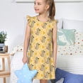 thumbnail image 4 of Balery mouse and cheese Camisón de princesa para niñas, pijama de algodón con mangas abullonadas, suave y bonito.-Small, 4 of 6