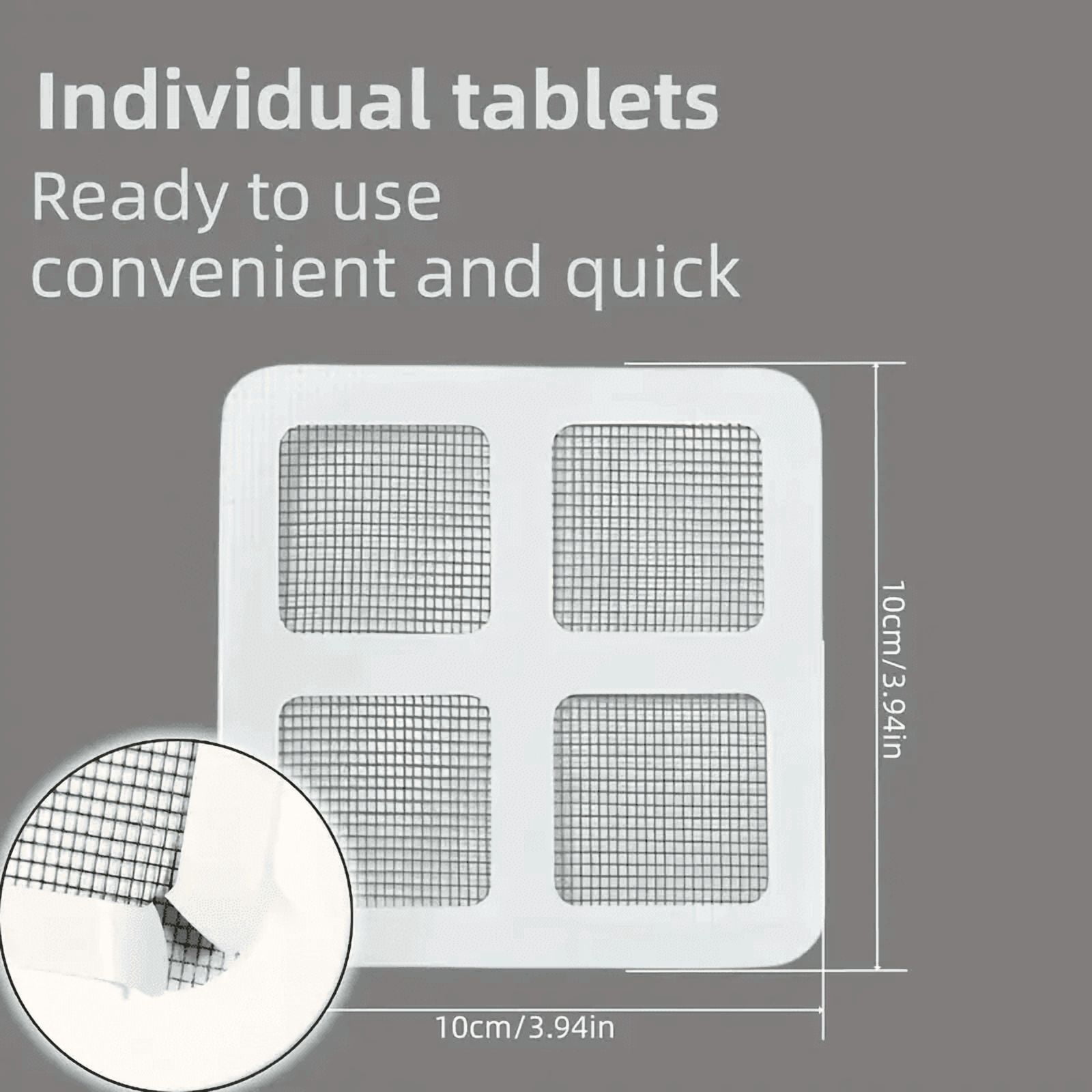 50Pcs Disposable Shower Drain Hair Catcher Stickers, Plastic Mesh Filter Covers For Bathroom & Bathtub, Efficient Hair & Debris Blocker For Sink And Floor Drains