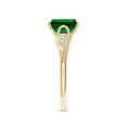 thumbnail image 3 of ANGARA Lab Grown 1.5 Ct Vintage Style Emerald Bypass Shank Engagement Ring for Women in 14K Yellow Gold (Size-8x6mm) | May Birthstone, Anniversary, Jewelry Gift for Women | Lab-Grown Emerald Ring, 3 of 9