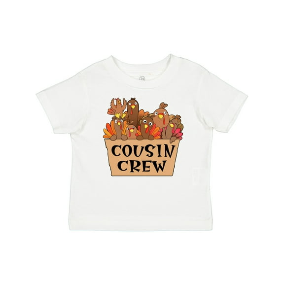 Inktastic Cousin Crew Cute Turkey Family Boys or Girls Baby T-Shirt