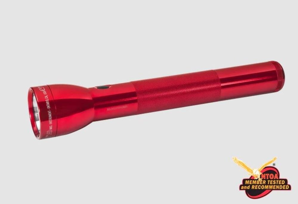 マグライト 6D-CELL レッド MAG-Lite High-Intensity Adjustable Flashlight, Ml-6 6D-Cell