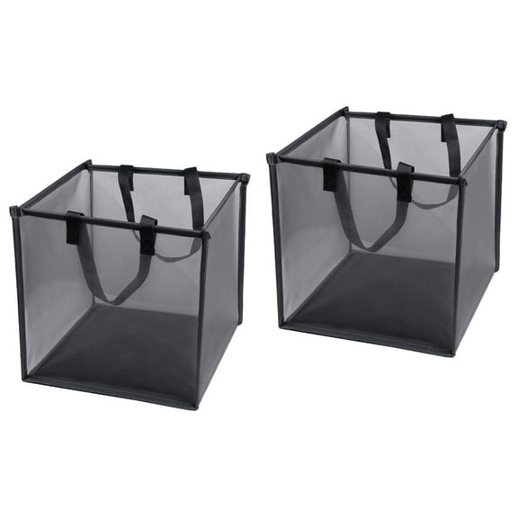 2 PCS Mesh Laundry Basket Hamper Container Foldable for Kids Collapsible Baskets Child