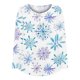 thumbnail image 5 of Camiseta informal para mujer, blusa estampada de manga larga con cuello redondo y fruncido Pompotops  FGAJ9626, 5 of 6
