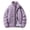 Purple, variant on Men's Corduroy Puffer Jacket Zip Up Stand Collar Vintage Padded Warm Fall Winter Casual Outerwear with Pockets