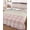 Pale Pink, White, Beige, variant on Quilt King Size Bedding Set, Retro Green Reversible Summer Quilt 3 Pieces, Farmhouse Buffalo Plaid Vintage Beige Lightweight Bedspreads Coverlets with 2 Pillow Shams for All Seasons