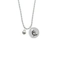 thumbnail image 2 of Delight Jewelry Silvertone Mini Scroll Heart Silvertone Script Initial Disc - Q - Charm Necklace, 20"+3", 2 of 4