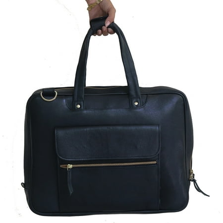 Black Leather Briefcase For 15 Inch Laptop. price history on PriceWatchPro