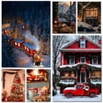 thumbnail image 2 of Pintura de diamantes de Navidad para coche, bordado de diamantes cuadrados completos, paisaje de invierno, punto de cruz, mosaico de árbol, regalo hecho a mano, 2 of 4