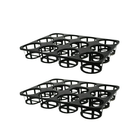 

2pcs 12 Hole Tray Practical Flower Tray Holder for Home Garden
