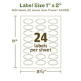 thumbnail image 6 of Avery EcoFriendly Oval Labels, 1" x 2", 600ct, 6 of 10