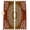 DarkOrange White, variant on Teal Blue Boho Blackout Curtains for Bedroom/Living Room, Pinch Pleated Black Out Curtains, Retro White Rustic Flower Ethnic Pattern Room Darkening Window Drapes with Hooks 2 Panels, 39"x70"