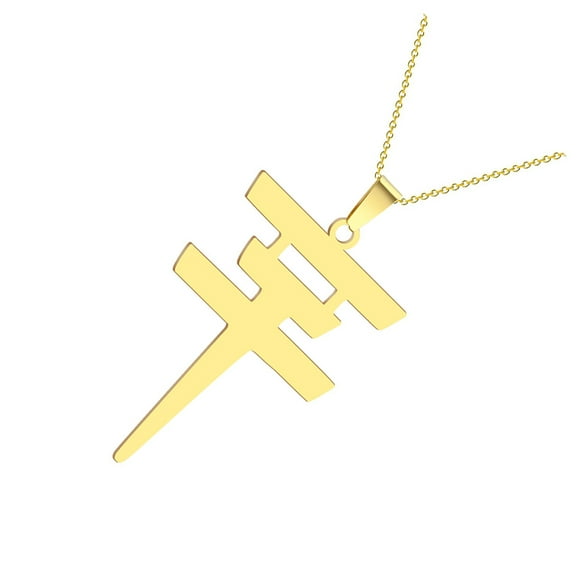 Collar Sonducket de Hotel de Tokio con colgante geométrico oro
