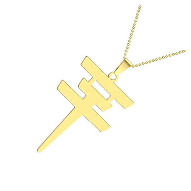 Wweixi Collier Tokyo Hôtel Pièce Déclaration Mode Audacieuse Minimaliste Or 1Ensemble