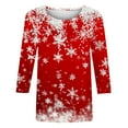 thumbnail image 5 of Christmas Tops for Women Fall Tops Sleeveless Dressy Funny 3/4 Sleeve Shirts Plus Size Fall Blouses 2025 Office, 5 of 5
