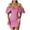 Pink, variant on YUNAFFT 2024 Summer New Fashion Women Dresses Casual Tighten The Waist Dress Skirt Short Lantern Sleeve Ruffle Off-The-Shoulder Comfy Solid Midi Dress Easter St.Parik's Day