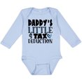 thumbnail image 3 of Inktastic Daddy's Little Tax Deduction Blue Hearts Boys or Girls Long Sleeve Baby Bodysuit, 3 of 5
