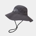 thumbnail image 2 of Charmgo Trucker Hat Clearance, Outdoor Boonie Hat Wide Brim Breathable Fishing Hat for Men/Women Waterproof Wide Brim Bucket Hat Boonie Hat for Beach Bucket Hat Baseball Cap, Sun Hats for Women Grey, 2 of 2