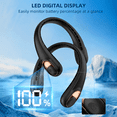 thumbnail image 6 of Portable Fan, Clooing Bladeless Neck Fans That Blow Cold Air 3 Speeds 5200mAh Gifts for Women Men, Black, 6 of 6
