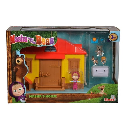 Masha and The Bear Masha s House Playset Toys for Kids Ages 3 Masha s House playset Walmart
