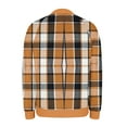 thumbnail image 5 of Zip Up Jacket for Women Lightweight Windproof Bomber Jackets Fashion Plaid Printed Baseball Coat Boyfriend Loose Fit Outerwear, 5 of 5