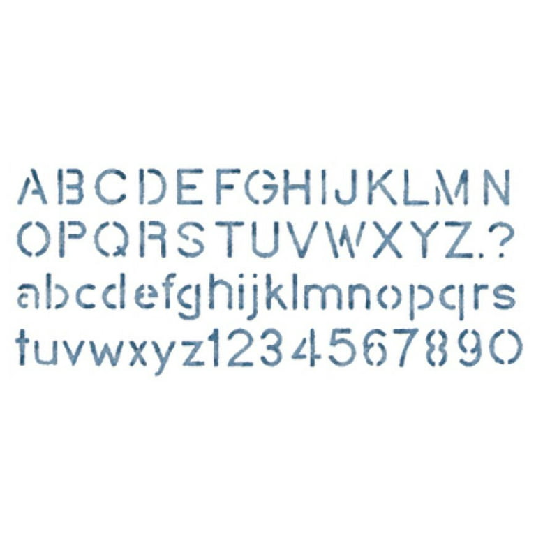 Apple Stencil Supa Penz Stencil Lower Case Alphabet Ruler Delta Acrylic ...