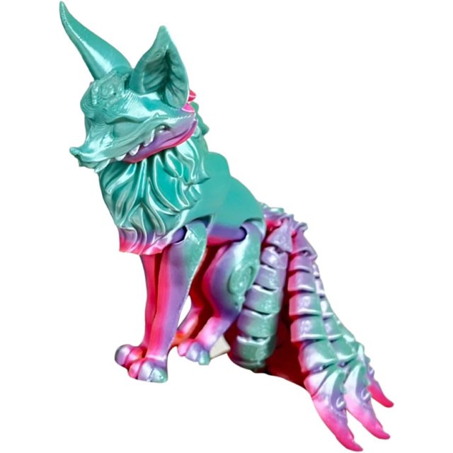 3D Printed Toy 3D Printed Flexible Nine Stress Relieving Toy Movable Decorative Action Figure To Collect Movable