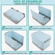 thumbnail image 4 of Caja Almacenamiento Plegable 2pzs Organizador Hogar Con Tapa Modelo Azul, 4 of 4