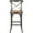 Distressed Hickory, variant on SAFAVIEH Eleanor X-Back Rustic Bistro Bar Stool with Footrest, Distressed Ivory