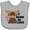 AC-Heather Grey, variant on Inktastic It Moose Be Love with Cute Moose Boys or Girls Baby Bib
