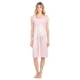 thumbnail image 2 of Casual Nights Women's Cap Sleeve Flower Silky Tricot Nightgown, 2 of 2