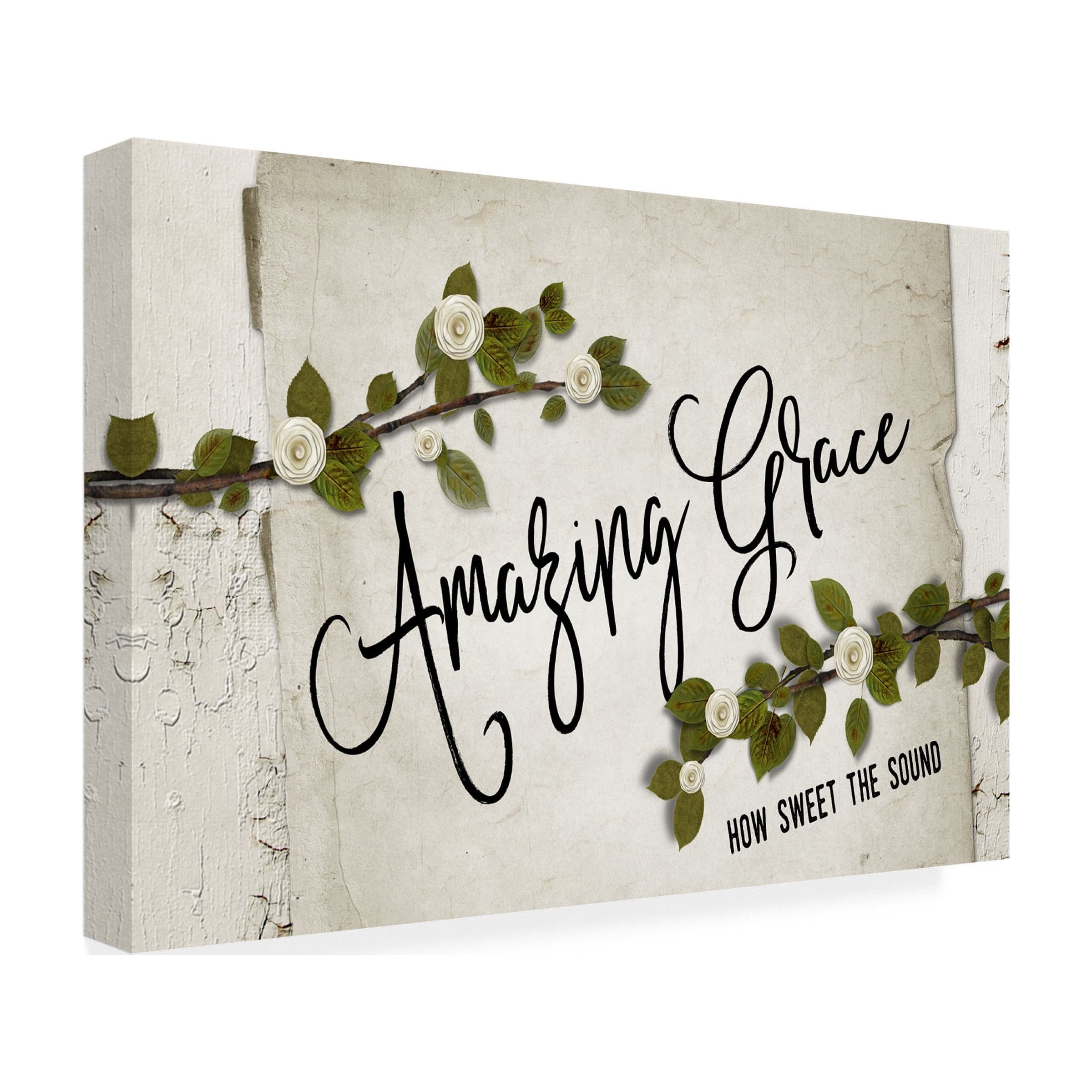 Trademark Fine Art 'Amazing Grace Floral' Canvas Art by Marcee Duggar