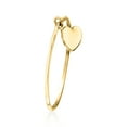 thumbnail image 3 of Pure Collection by Ross-Simons Italian 14kt Yellow Gold Heart Charm Ring, Women's, Adult, 3 of 5