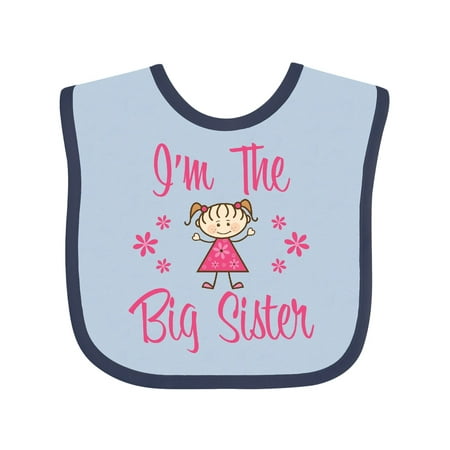 

Inktastic The Big Sister Gift Baby Girl Bib