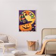 thumbnail image 4 of Cuadros Decorativos Pintura de diamantes Calabaza de Halloween Taladro redondo completo Imagen del kit de diamantes de imitación Ehuebsd Nuevos Originales, 4 of 9