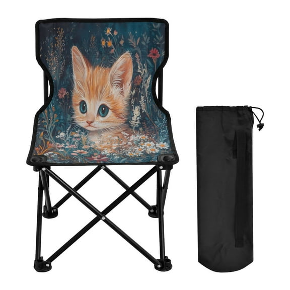 BZSMCE Camping Chairs Modern Blooming Innocence Pattern Folding chair
